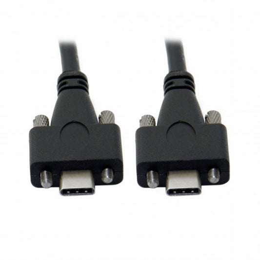 USB 3.1 Type-C Dual M2 Screws Locking to Locking USB-C 10Gbps Data Cable Panel Mount Type CC-UC-046