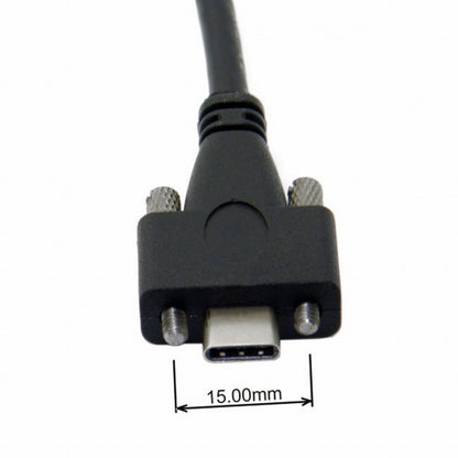 USB 3.1 Type-C Dual M2 Screws Locking to Locking USB-C 10Gbps Data Cable Panel Mount Type CC-UC-046