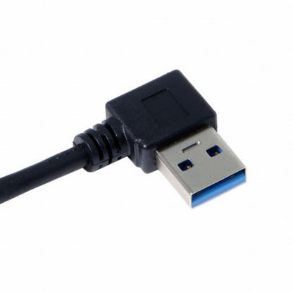 USB 3.0 Type-A 90 Degree Right Angled to Right Angled Data Cable for Hard Disk Computer U3-031-RI