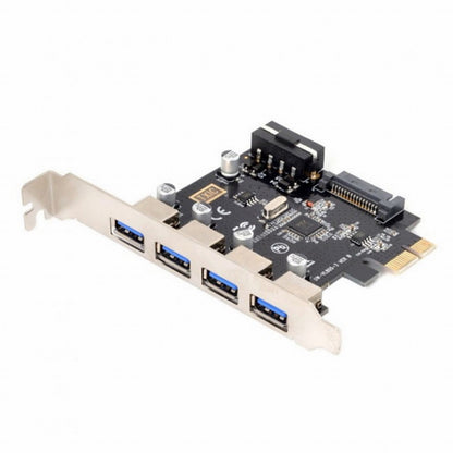 4 Ports PCI-E to USB 3.0 HUB PCI Express Expansion Card Adapter 5Gbps for Motherboard U3-038