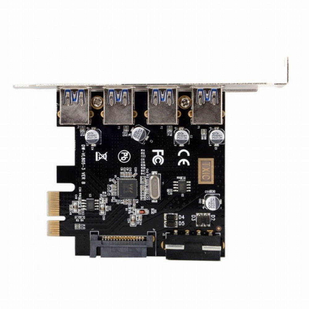 4 Ports PCI-E to USB 3.0 HUB PCI Express Expansion Card Adapter 5Gbps for Motherboard U3-038