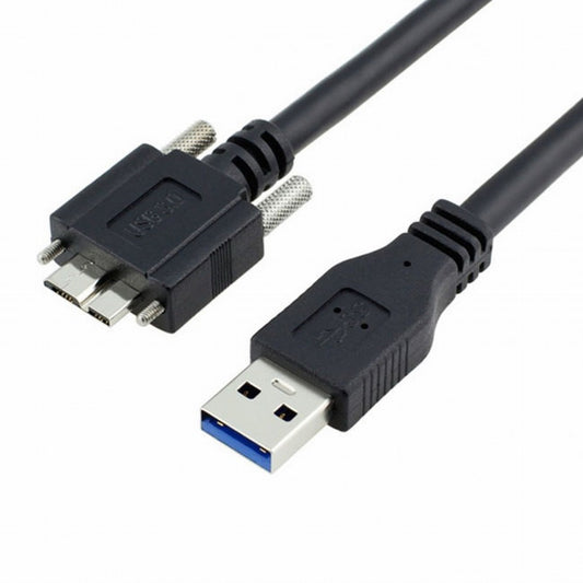 USB 3.0 A type Cable Male to Micro USB 3.0 B Male with Mount Panel Screws for Hard Disk Mobile Phone CC-U3-106