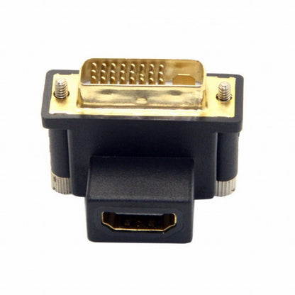 90 Degree Up Angled DVI Male to HDMI Female Adapter for Computer HDTV Graphics Card DB-041-UP