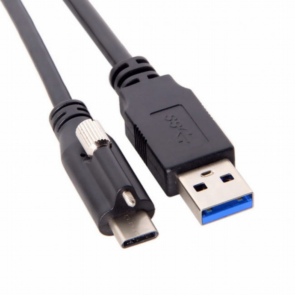 USB 3.1 Type-C Locking Connector to Standard USB3.0 Data Cable for Camera With Panel Mount Screw UC-045