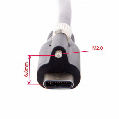 USB 3.1 Type-C Locking Connector to Standard USB3.0 Data Cable for Camera With Panel Mount Screw UC-045