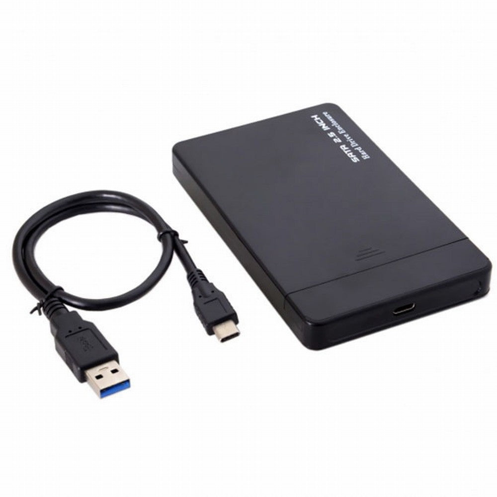 USB-C Type-C to 2.5 Inch SATA SSD HDD External Hard Disk Enclosure for Laptop PC UC-079-BK