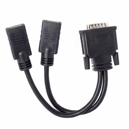 DMS-59Pin Male to Dual HDMI 1.4 HDTV Female Splitter Extension Cable for PC Graphics Card DB-028
