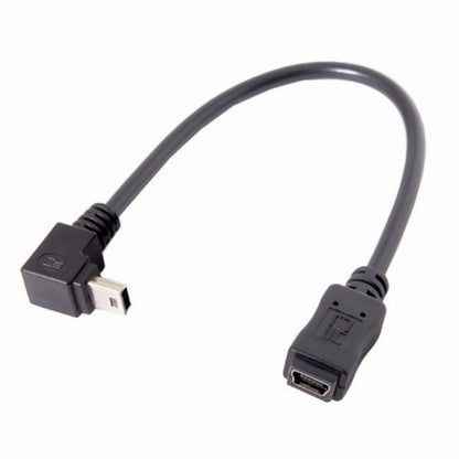 GPS Mini USB 5P 90D Down Direction Angled Male to 5p Female Extension Cable 0.2M U2-049-DN