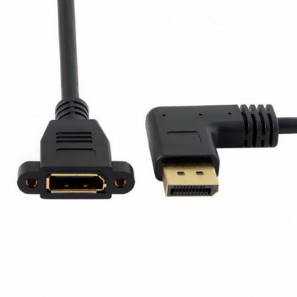 DisplayPort Display Port Male to Female 90 Degree Left Down Angled Extension Cable DP-015-LE