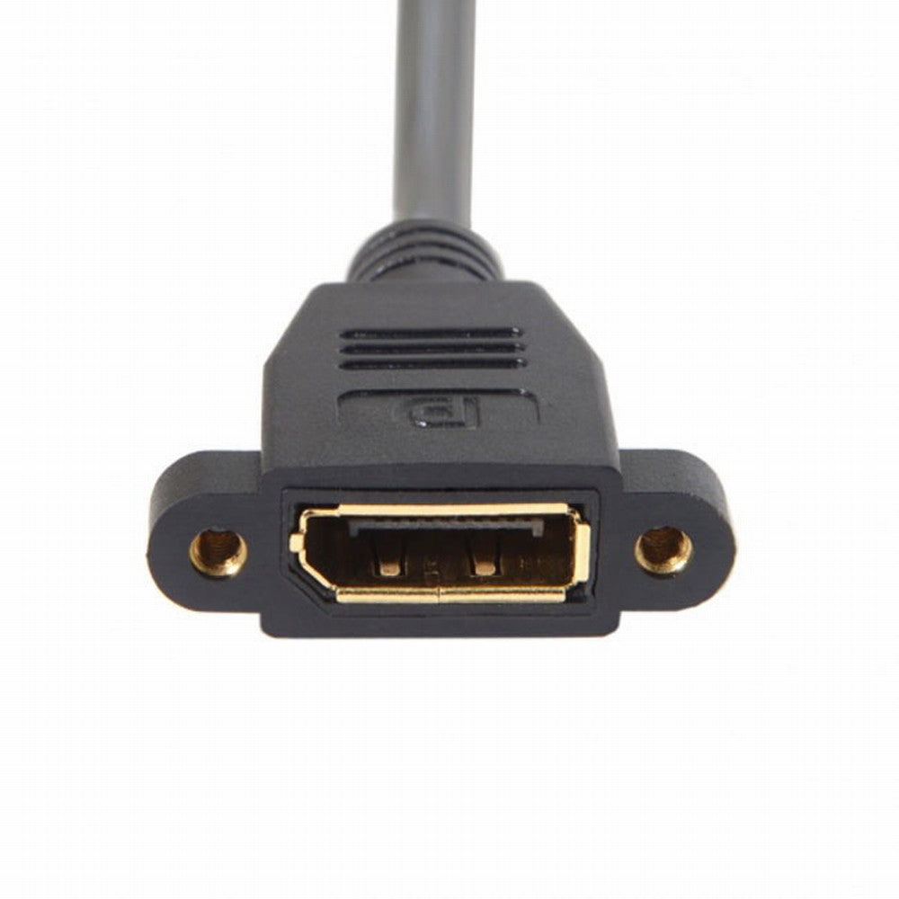 DisplayPort Display Port Male to Female 90 Degree Left Down Angled Extension Cable DP-015-LE