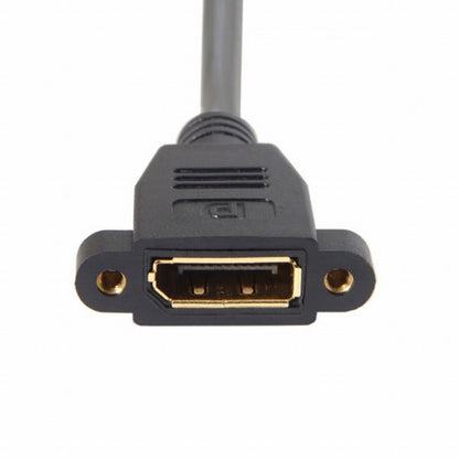 DisplayPort Display Port Male to Female 90 Degree Left Down Angled Extension Cable DP-015-LE