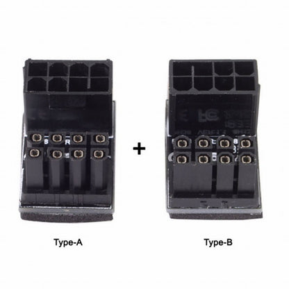 ATX 8Pin Female to 8pin Male 180 Degree Angled Power Adapter for Desktops Graphics Card PW-009