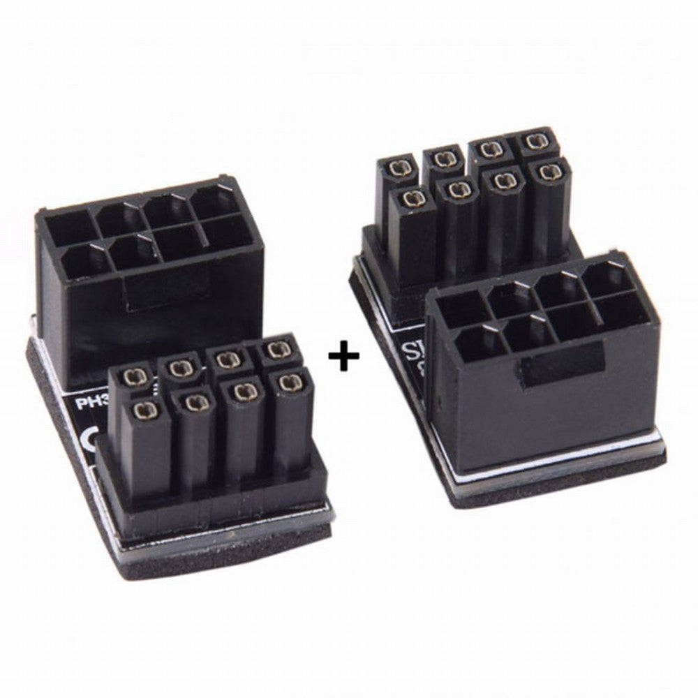 ATX 8Pin Female to 8pin Male 180 Degree Angled Power Adapter for Desktops Graphics Card PW-009