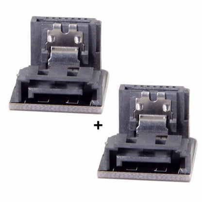 SATA 7Pin Female to 7pin Male 90 Degree Down Angled Adapter Mainboard Motherboard for Desktops SSD HDD SA-017-DN