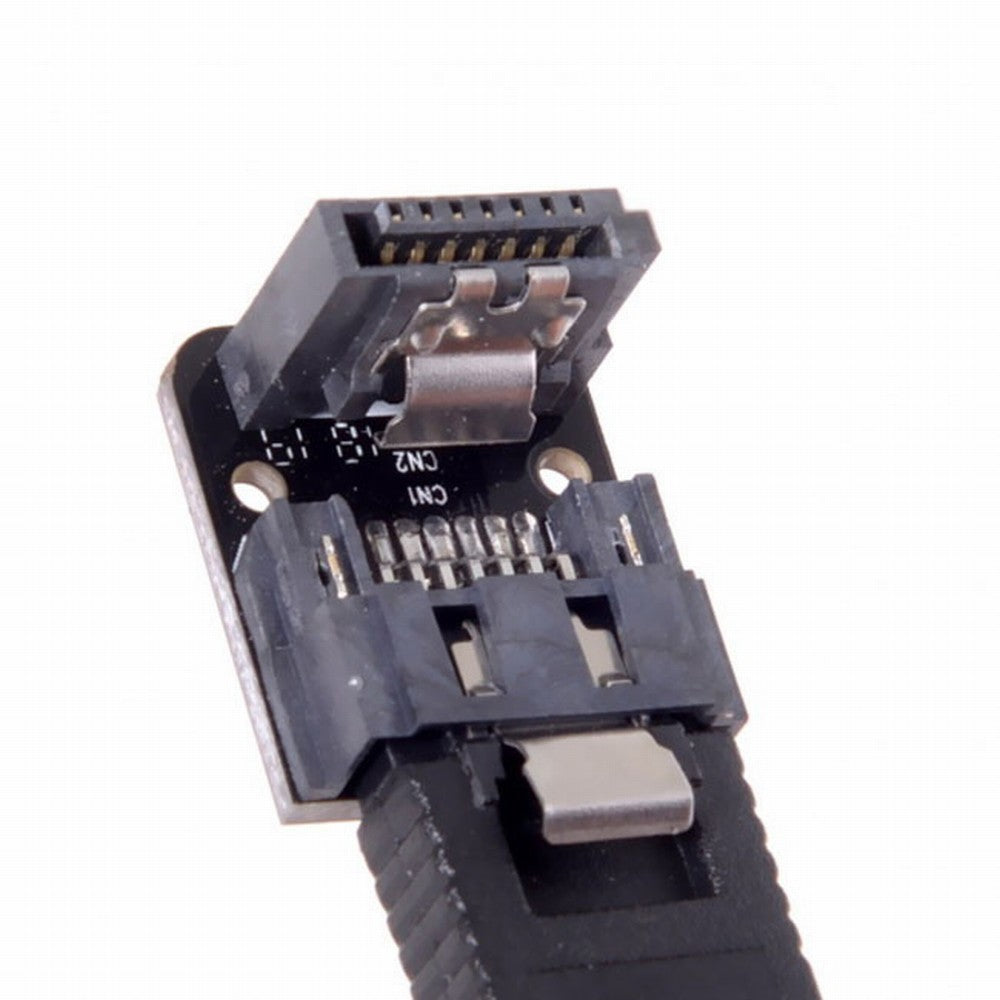 SATA 7Pin Female to 7pin Male 90 Degree Down Angled Adapter Mainboard Motherboard for Desktops SSD HDD SA-017-DN
