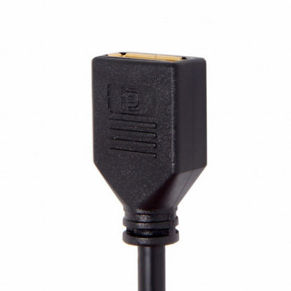 Right Angled Mini DP DisplayPort 90 Degree to DisplayPort Female Cable for Displays Monitors DP-013-RI