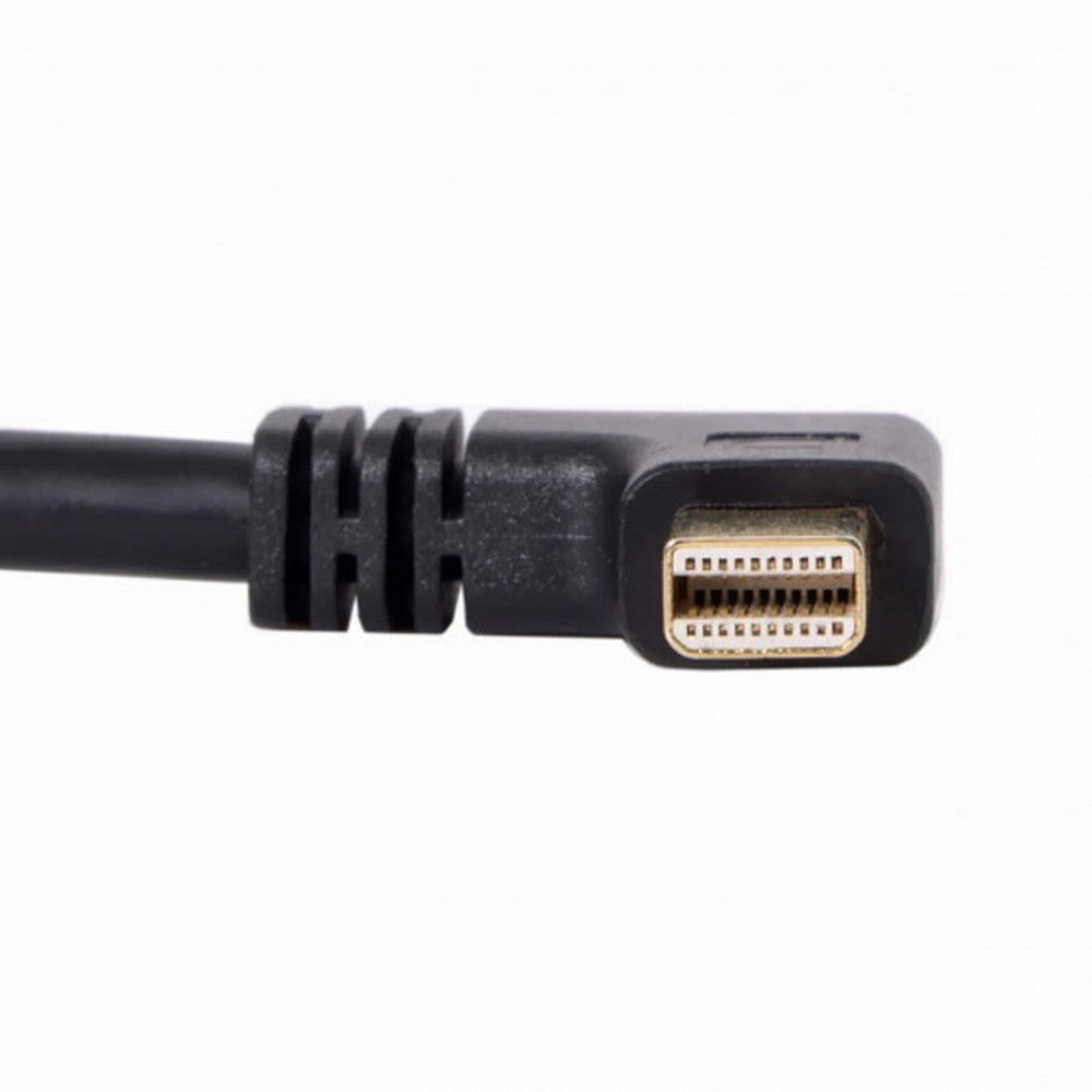 Right Angled Mini DP DisplayPort 90 Degree to DisplayPort Female Cable for Displays Monitors DP-013-RI