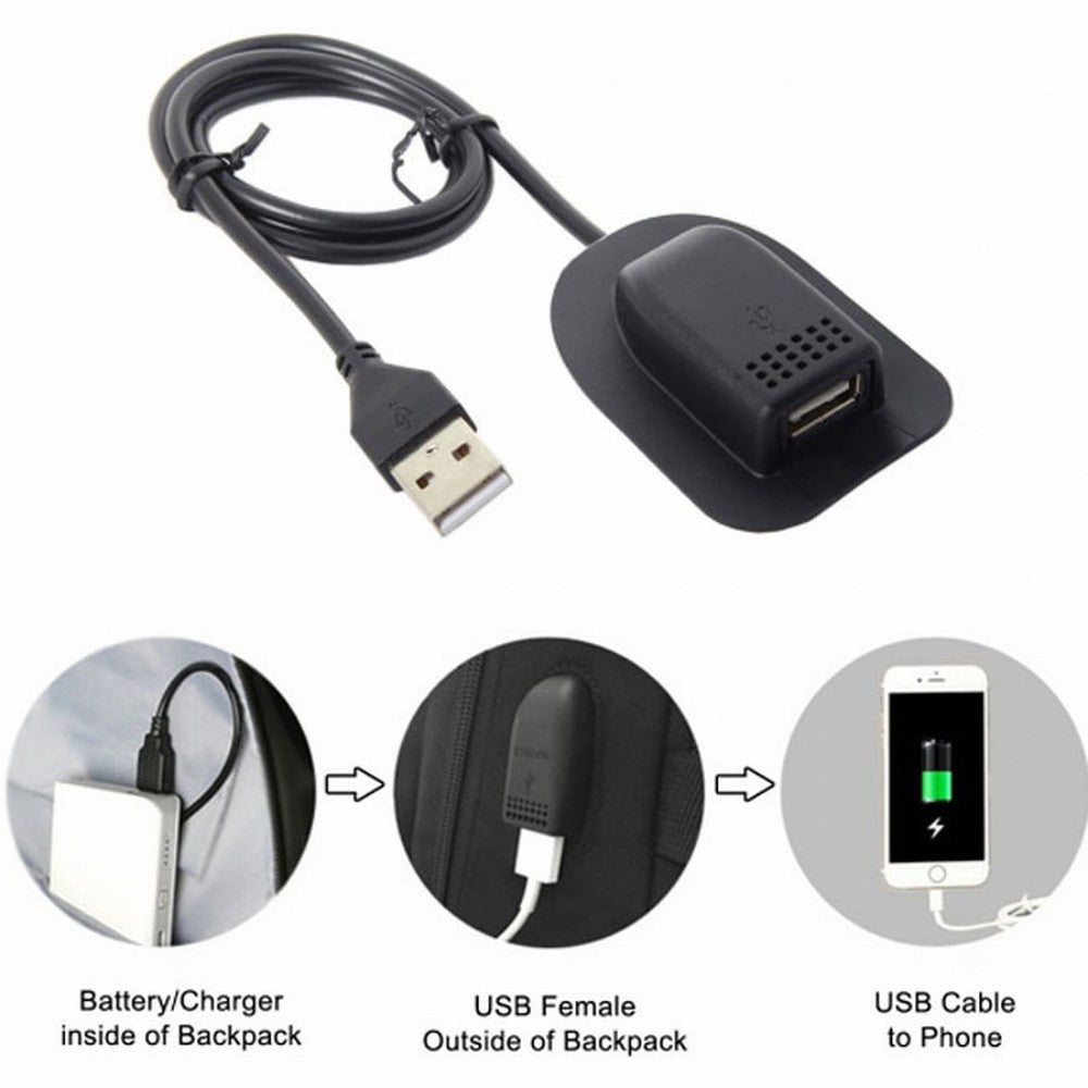 Backpack USB Charging Cable Practical Convenient Outdoor Travel Camping External U2-013