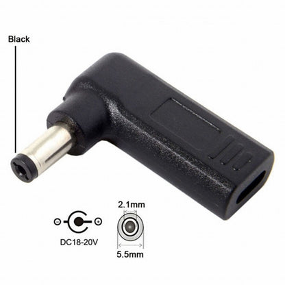 USB 3.1 Type C USB-C to DC 20V 5.5 2.1mm Adapter PD Emulator Trigger 90 Degree Angled UC-112-5521MM