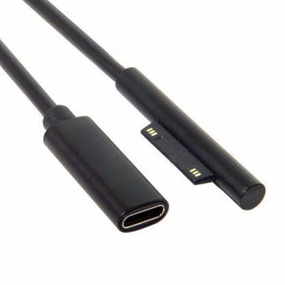 DC 15V Type-C USB-C Female to Surface Pro3 Pro4 Pro5 Pro6 Book Pro Charge Cable UC-109-SURFA3
