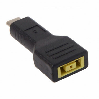 Rectangle Jack Lenovo Input to USB-C Type-C Power Plug Charge Adapter for Laptop Phone UC-211-BK-1145MM