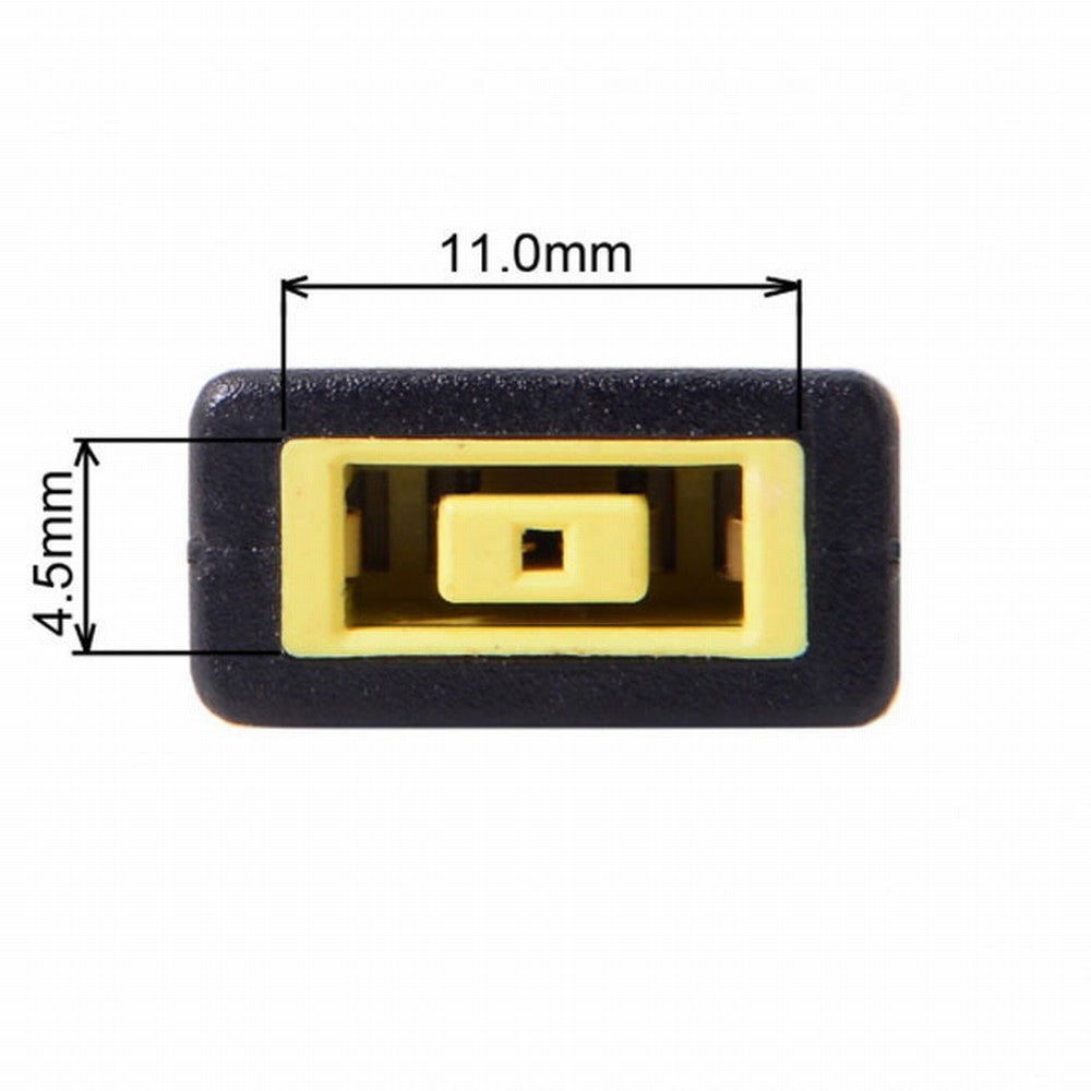 Rectangle Jack Lenovo Input to USB-C Type-C Power Plug Charge Adapter for Laptop Phone UC-211-BK-1145MM