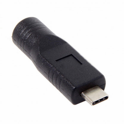 DC Jack 5.5*2.5mm Input to USB-C Type-C Power Plug Charge Adapter for Laptop Phone UC-211-BK-5525MM