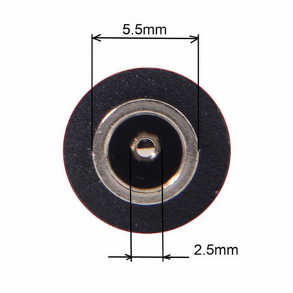 DC Jack 5.5*2.5mm Input to USB-C Type-C Power Plug Charge Adapter for Laptop Phone UC-211-BK-5525MM