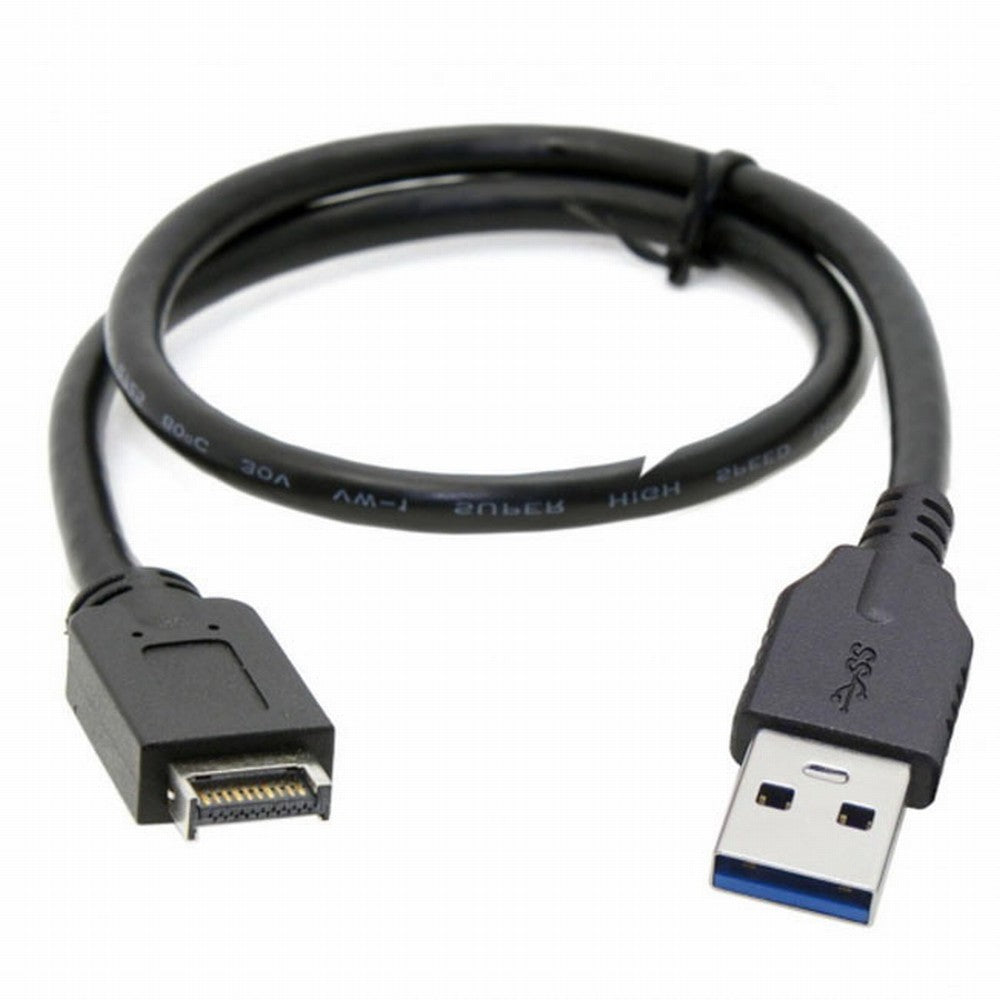USB 3.1 Front Panel Header to USB 3.0 Type-A Male Extension Data Cable 50cm UC-117