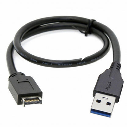 USB 3.1 Front Panel Header to USB 3.0 Type-A Male Extension Data Cable 50cm UC-117