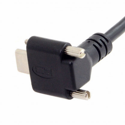 Down Up Angled USB 3.1 Type-C Dual Screw Locking to Standard USB3.0 Data Cable 90 Degree for Camera CC-UC-128