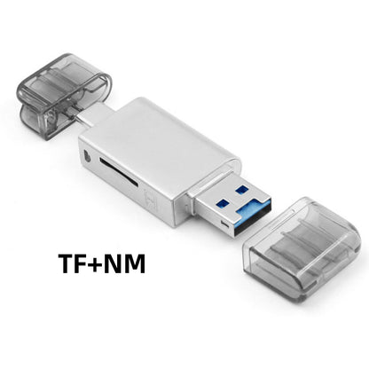 USB-C Type C / USB 2.0 to NM Nano Memory Card TF Micro SD Card Reader for Huawei Cell Phone Laptop UC-061