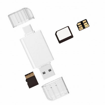 USB-C Type C / USB 2.0 to NM Nano Memory Card TF Micro SD Card Reader for Huawei Cell Phone Laptop UC-061