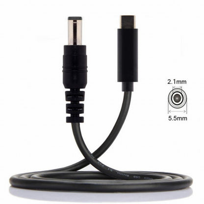 Type C USB-C Input to DC 5.5*2.1mm Power PD Charge Cable for Laptop Notebook UC-106-5521MM
