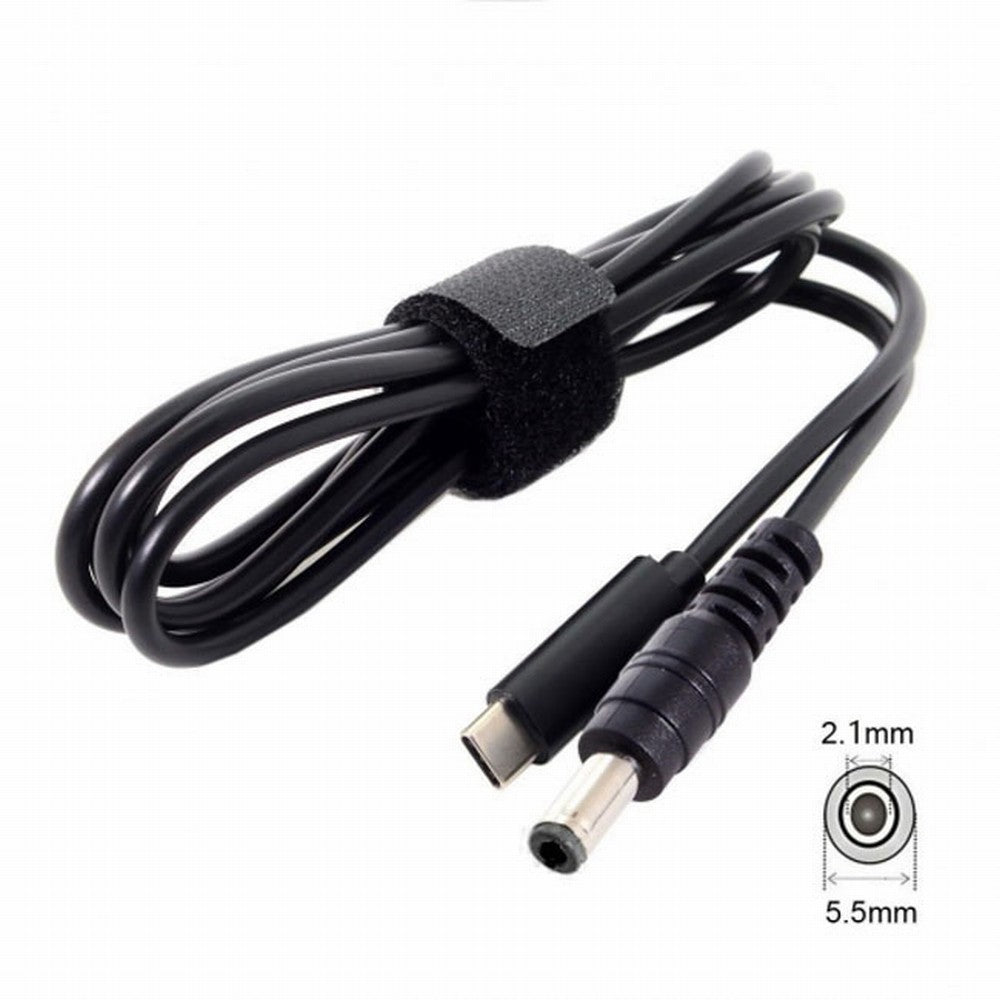 Type C USB-C Input to DC 5.5*2.1mm Power PD Charge Cable for Laptop Notebook UC-106-5521MM