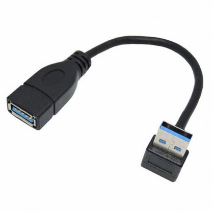 Up Angled USB 3.0 Type-A Male to USB 3.0 Type-A Female Extension Cable 20cm 5Gbps 90 Degree U3-036-UP