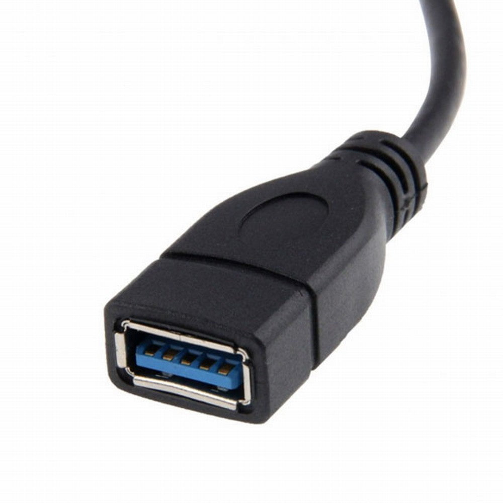 Up Angled USB 3.0 Type-A Male to USB 3.0 Type-A Female Extension Cable 20cm 5Gbps 90 Degree U3-036-UP