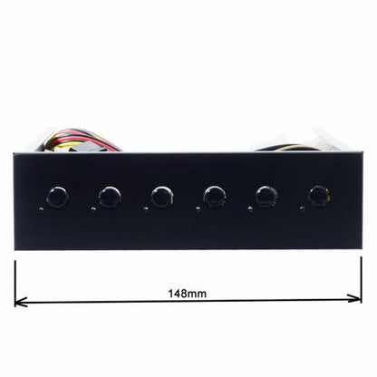 6 Hard Disk Control System Intelligent Control Management System HDD SSD Power Switch with 5.25 CD-ROM Bay PW-020