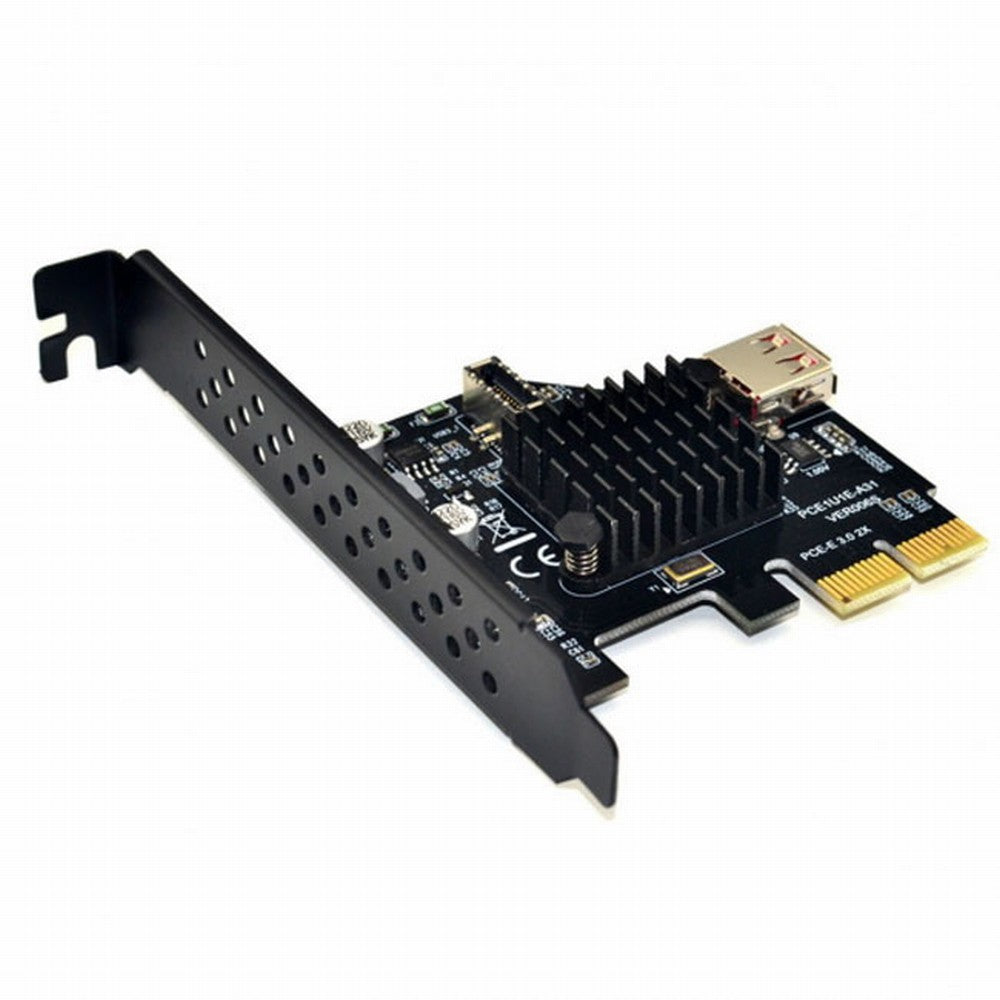 USB 3.1 Front Panel Socket USB 2.0 to PCI-E Express Card Adapter for Motherboard UC-136