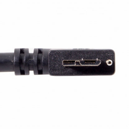  90 Degree Right Angled Micro USB Screw Mount to 3.0 Data Cable for Industrial Camera CC-U3-044-RI