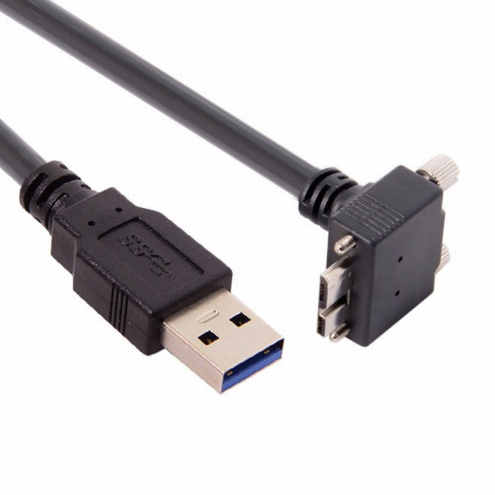  90 Degree Up Angled Micro USB Screw Mount to 3.0 Data Cable for Industrial Camera CC-U3-044-UP