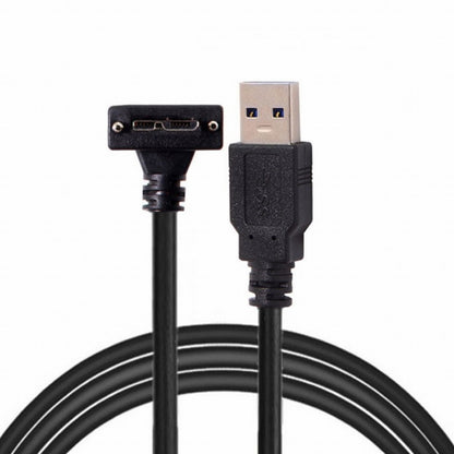  90 Degree Down Angled Micro USB Screw Mount to 3.0 Data Cable for Industrial Camera CC-U3-044-DN
