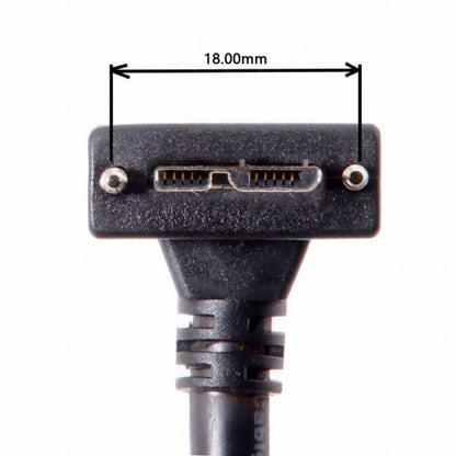  90 Degree Down Angled Micro USB Screw Mount to 3.0 Data Cable for Industrial Camera CC-U3-044-DN