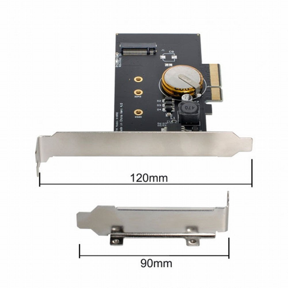 PCI-E 3.0 x4 to M.2 NGFF M Key SSD Nvme Card Adapter PCI Express with Power Failure Protection 4.0F Super Capacitor SA-022