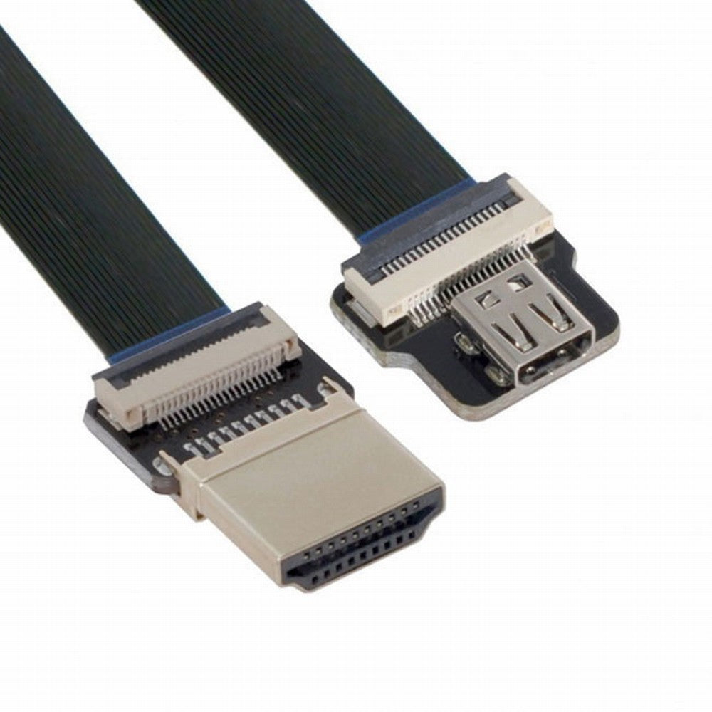 CYFPV HDMI Male to Micro HDMI Female Extension FPC Flat Cable 1080P for FPV HDTV Multicopter Aerial Photography CC-HD-188-BK