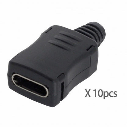 10set DIY 4pin USB 2.0 Type C Female Socket Connector SMT type with PC Board Housing 3.0mm SR UC-071