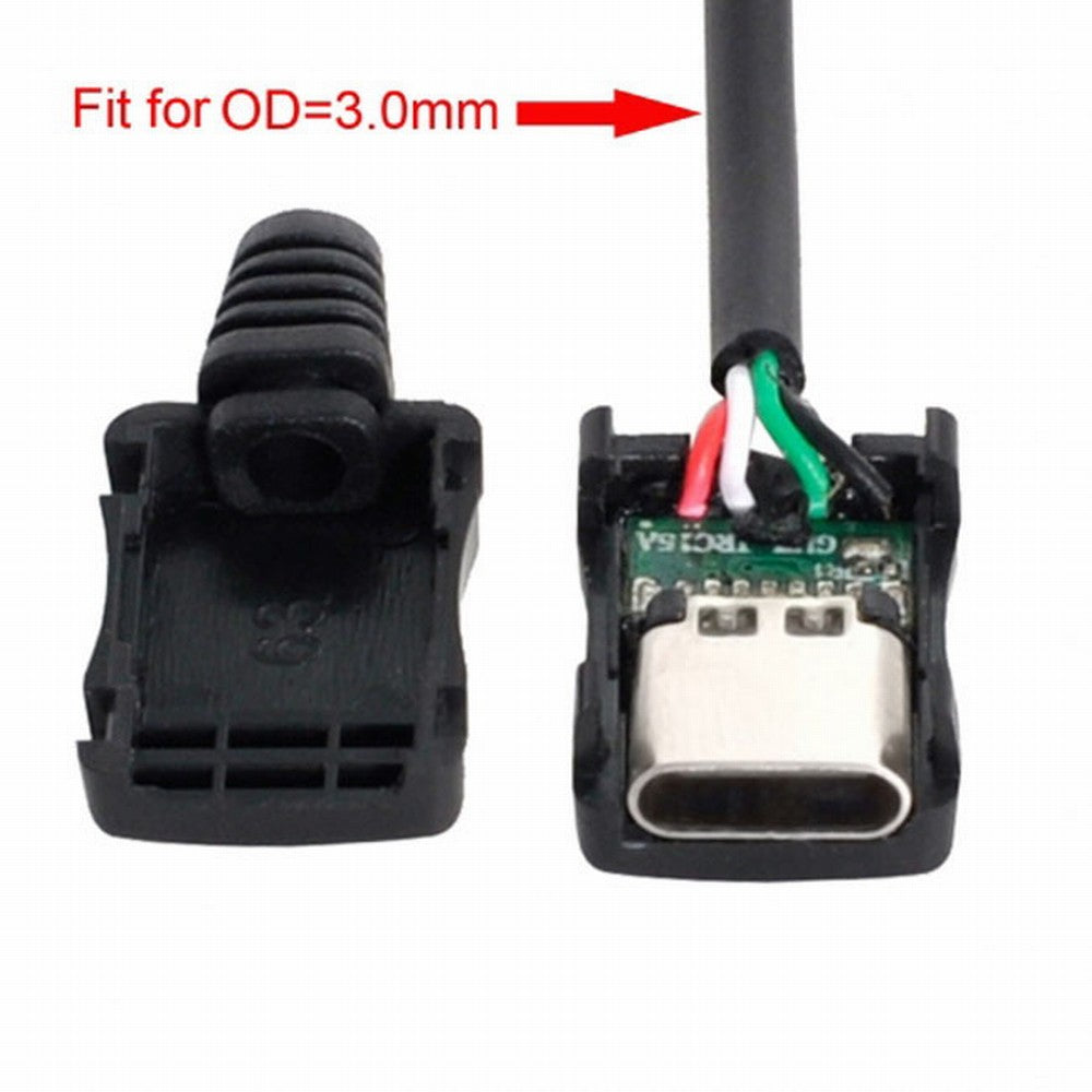 10set DIY 4pin USB 2.0 Type C Female Socket Connector SMT type with PC Board Housing 3.0mm SR UC-071