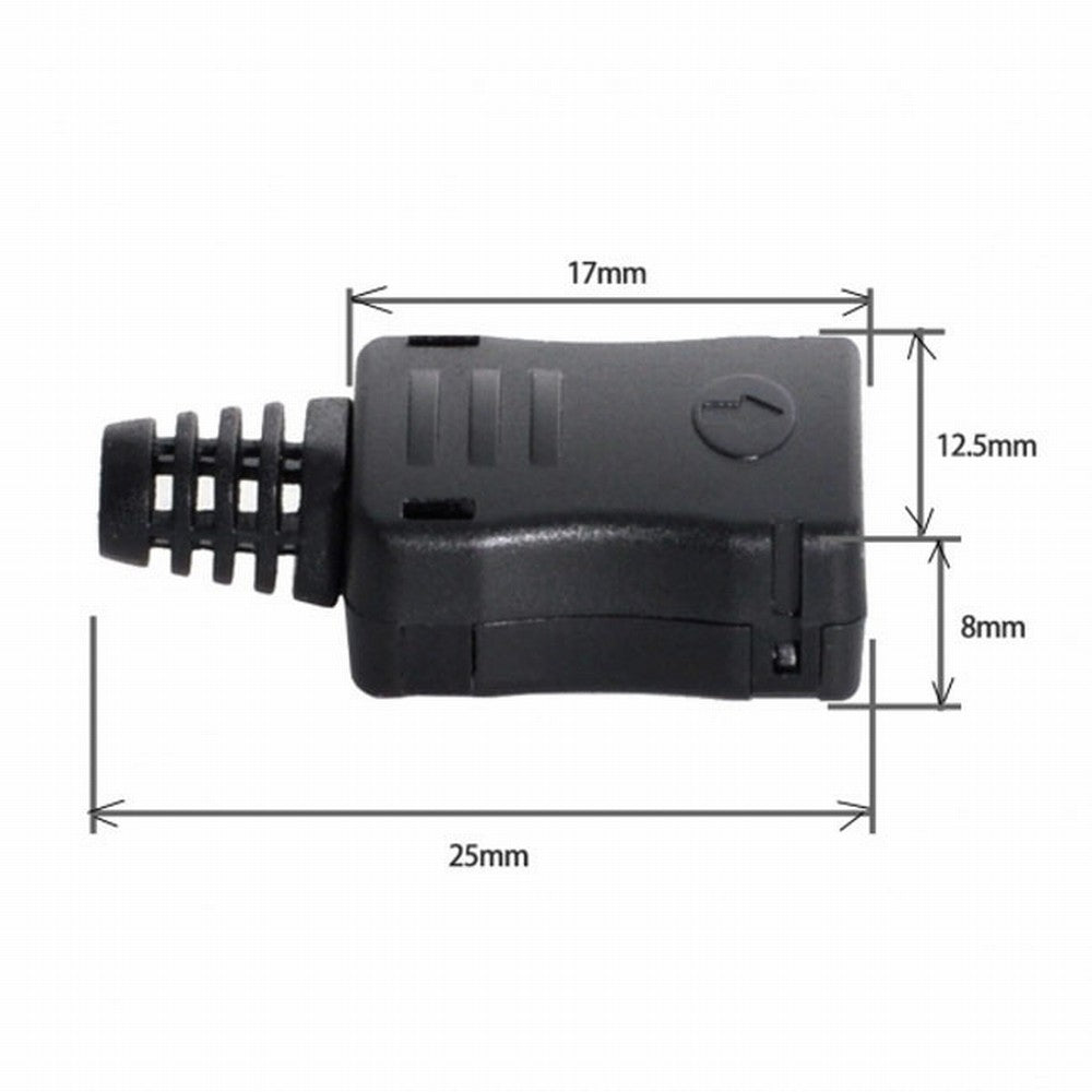 10set DIY 4pin USB 2.0 Type C Female Socket Connector SMT type with PC Board Housing 3.0mm SR UC-071