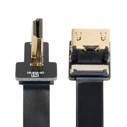 CYFPV Left Angled 90 Degree HDMI Male to Female FPC Flat Cable for HDTV Multicopter Aerial Photography CC-HD-216-LE