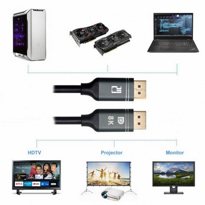 DisplayPort 1.4 DP to DP Cable 8K 60hz Cable Ultra-HD UHD 4K 144hz 7680*4320 for PC Laptop TV CC-DP-022
